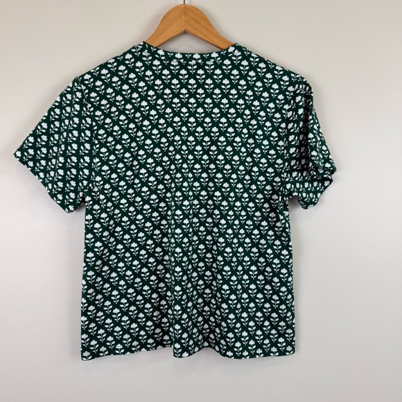 Lake Pima Crew Wide Leg Pajama Set in Frasier Bloom Women's Size Medium - Picture 4 of 8